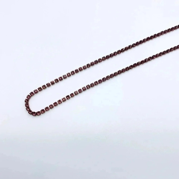 Cubic Zirconia Choker Delicate Necklace - Picture 1 of 6